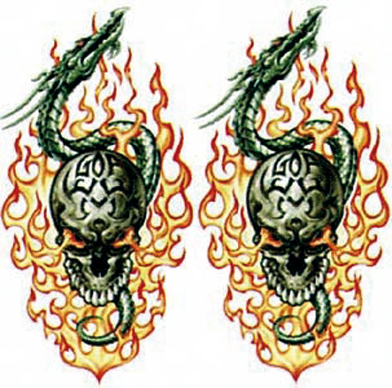 www.us-parts-online.de - DRAGONSKULL WITH FLAME